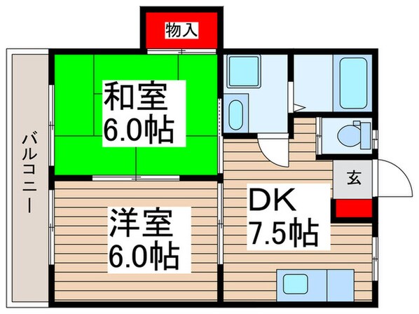 アメニティ上福岡の物件間取画像